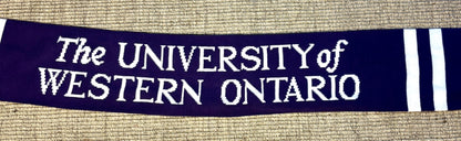University of Western Ontario Embroidered Scarf