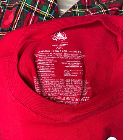 Disney Parks Rare Mickey Mouse Merry Christmas Plaid Spirit Jersey Adult XXL