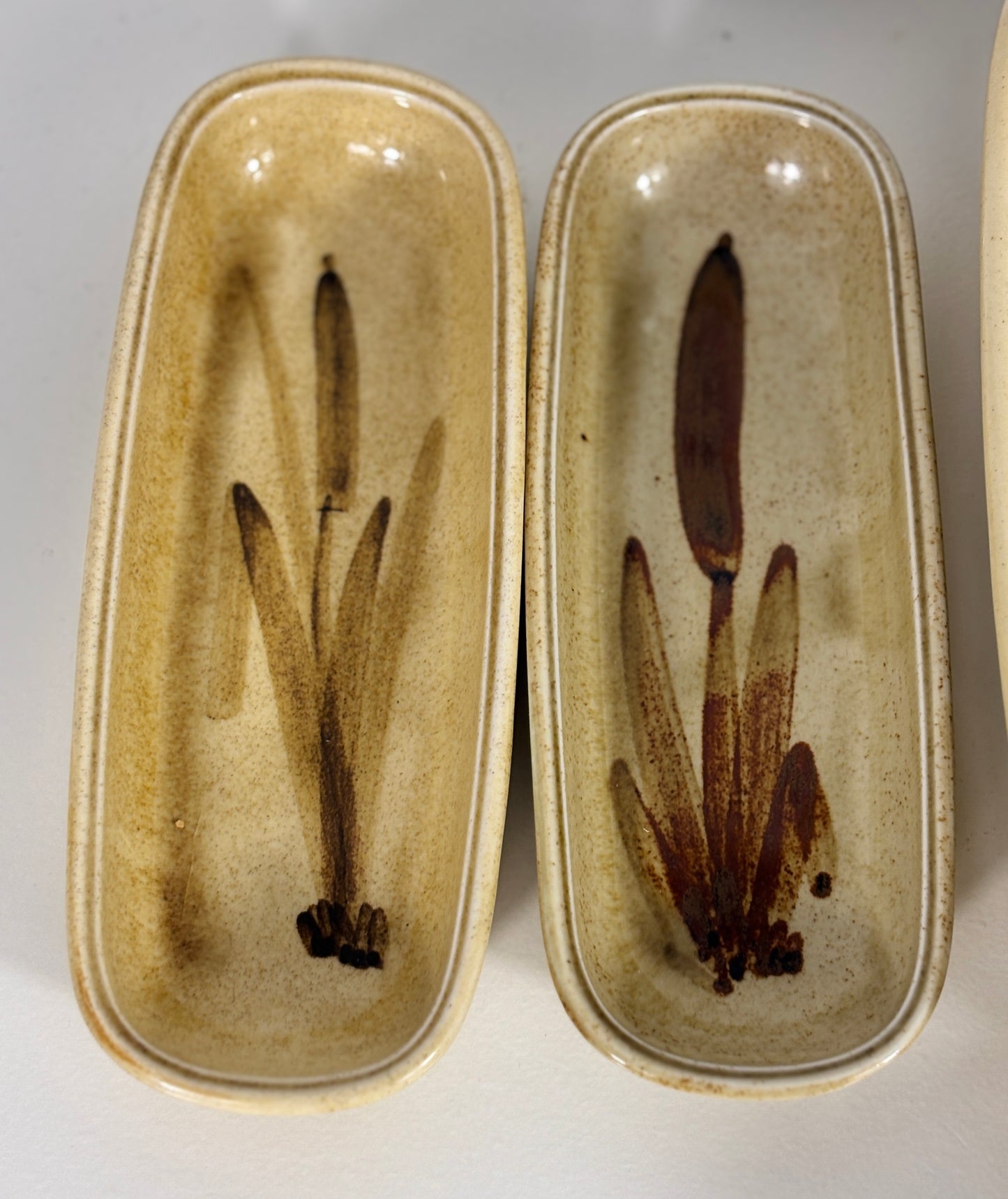 Galleon Ware Canada Cattail Corn on the Cob Serving Set