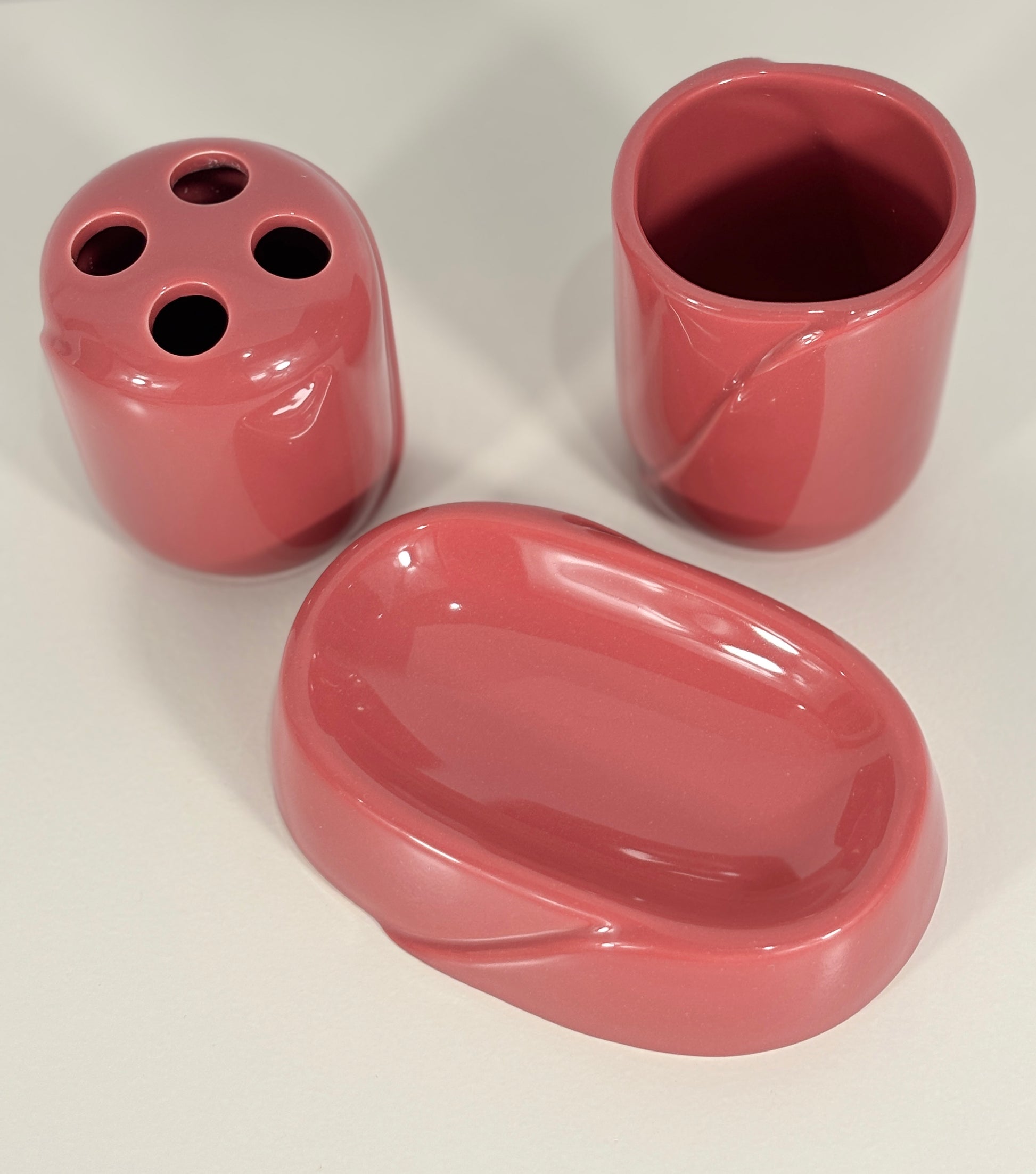 Retro Bathroom Storage Accessory Set