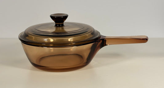 Corning Visions 6 Inch Amber Covered Skillet