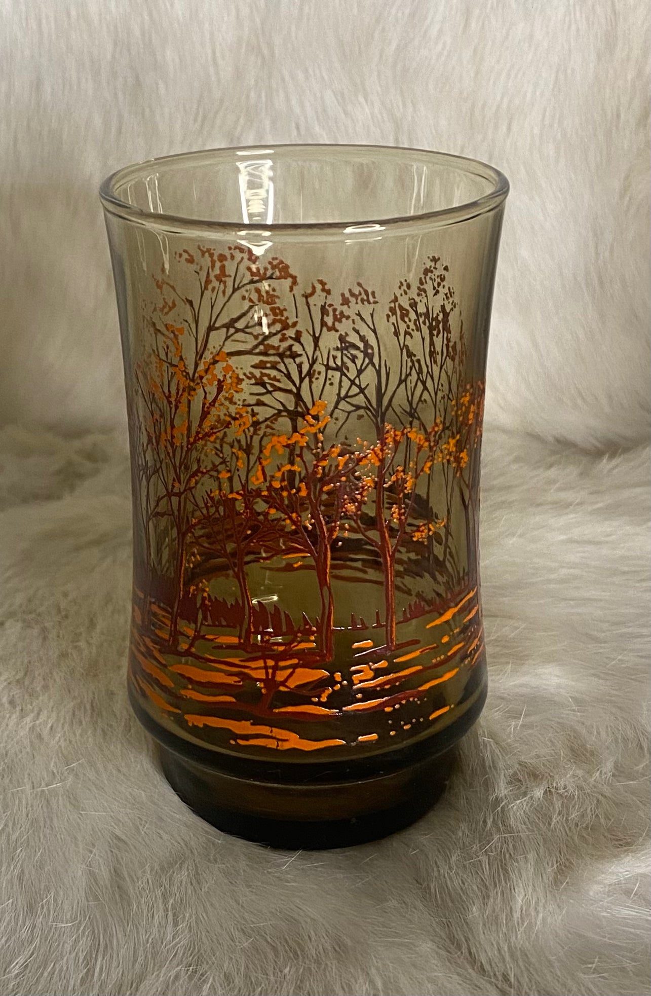 Libbey Forest Amber Drink Glasses