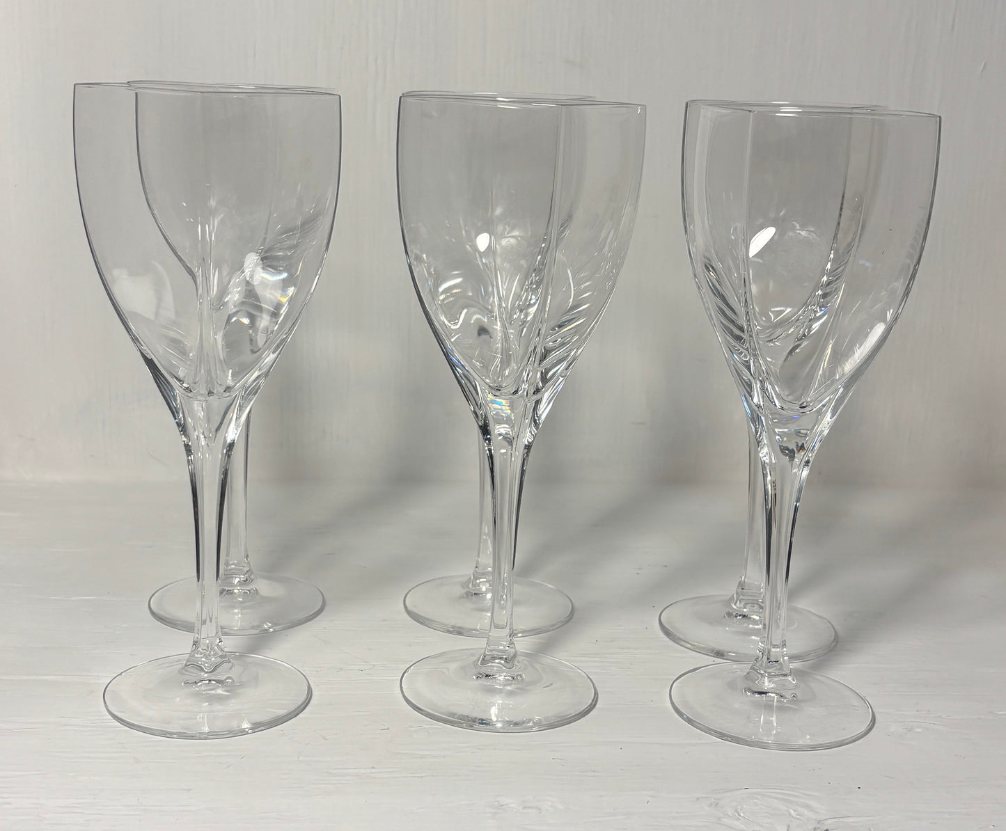 Mikasa Panache Square Crystal Wine Glasses Set