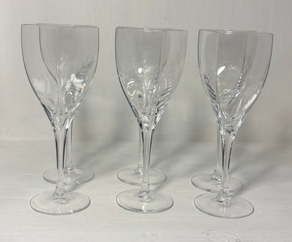 Mikasa Panache Square Crystal Wine Glasses Set