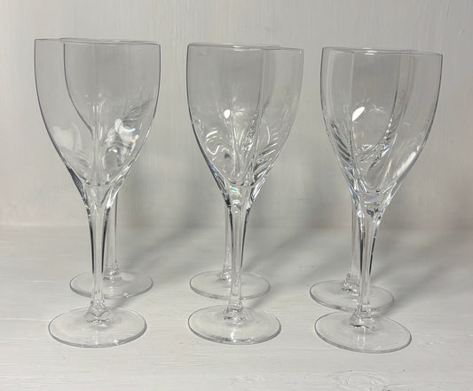 Mikasa Panache Square Crystal Wine Glasses Set