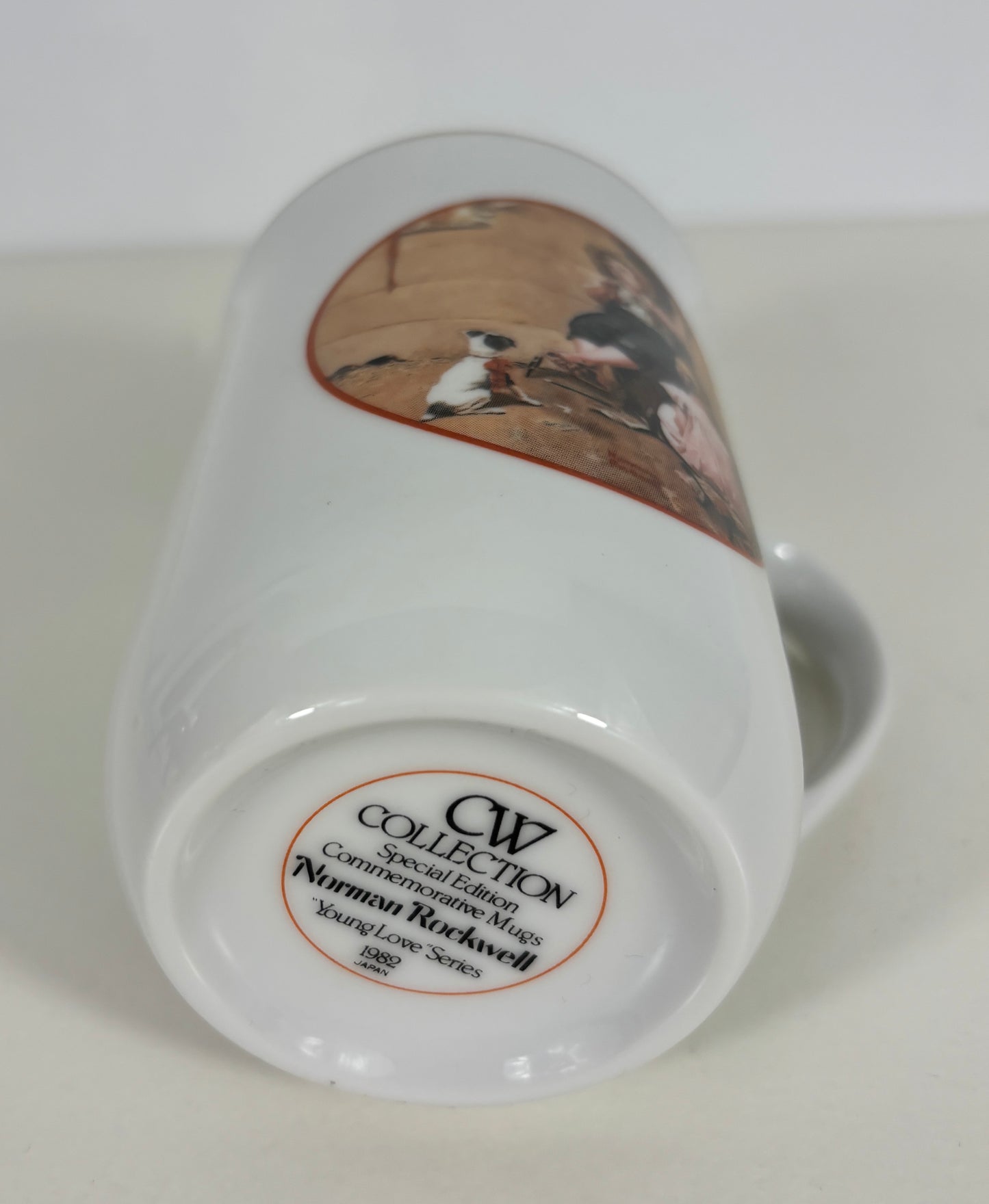 1982 Norman Rockwell Collection Young Love Music Maker Mug