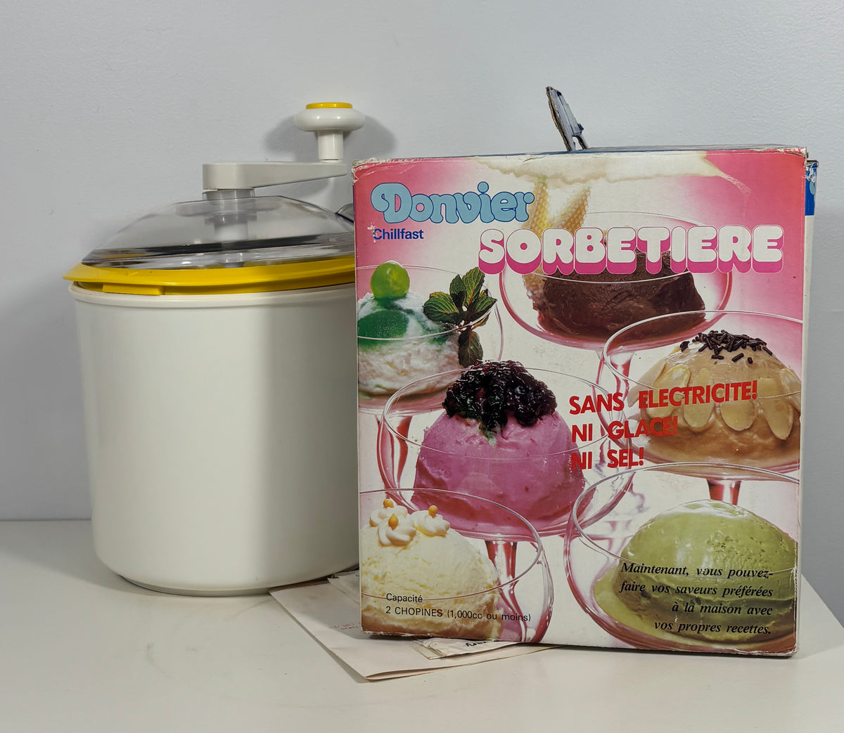 Donvier Chillfast Vintage Manual Ice Cream Maker