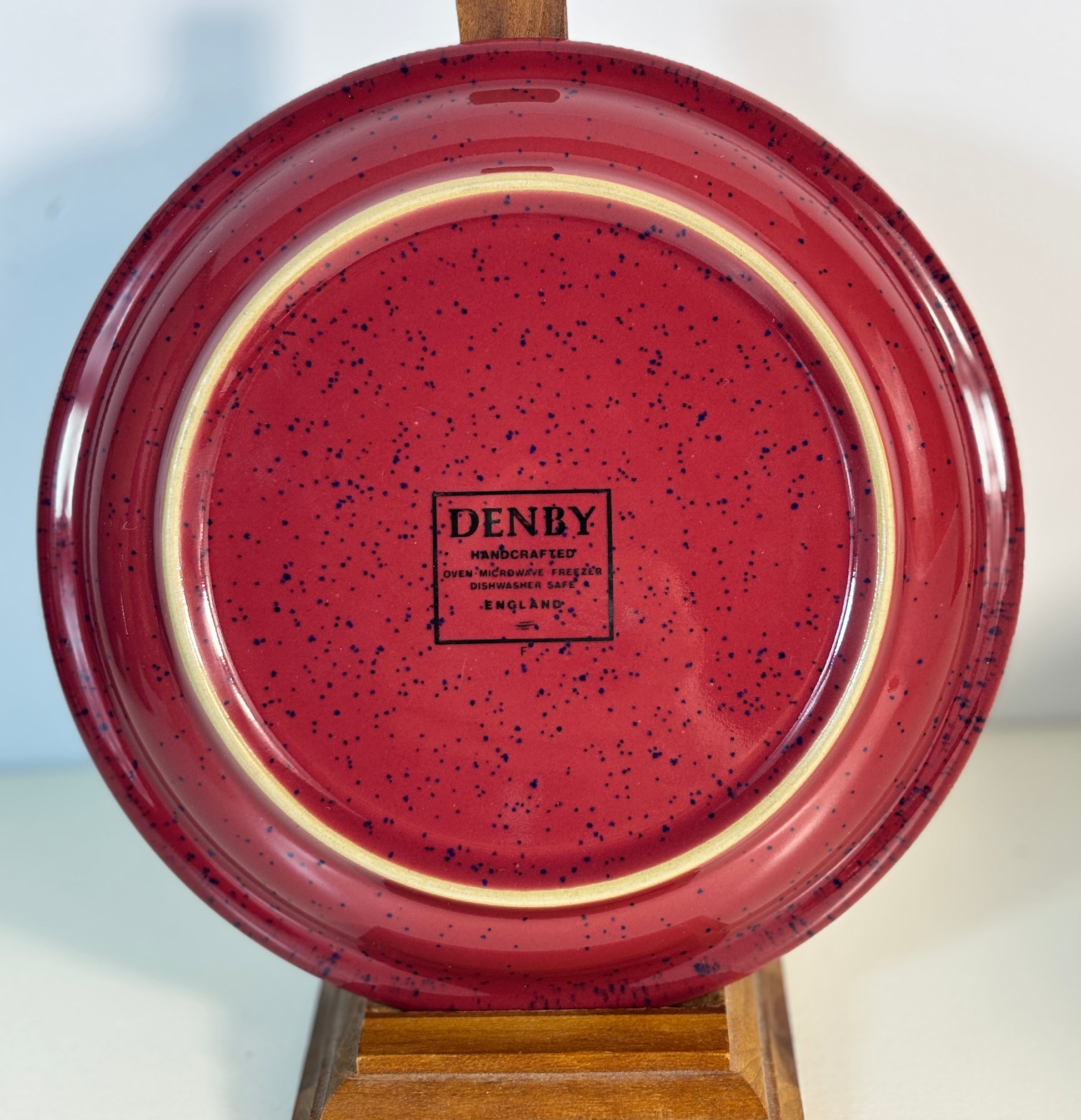 Denby Harlequin Green and Red Breakfast Cup Saucer