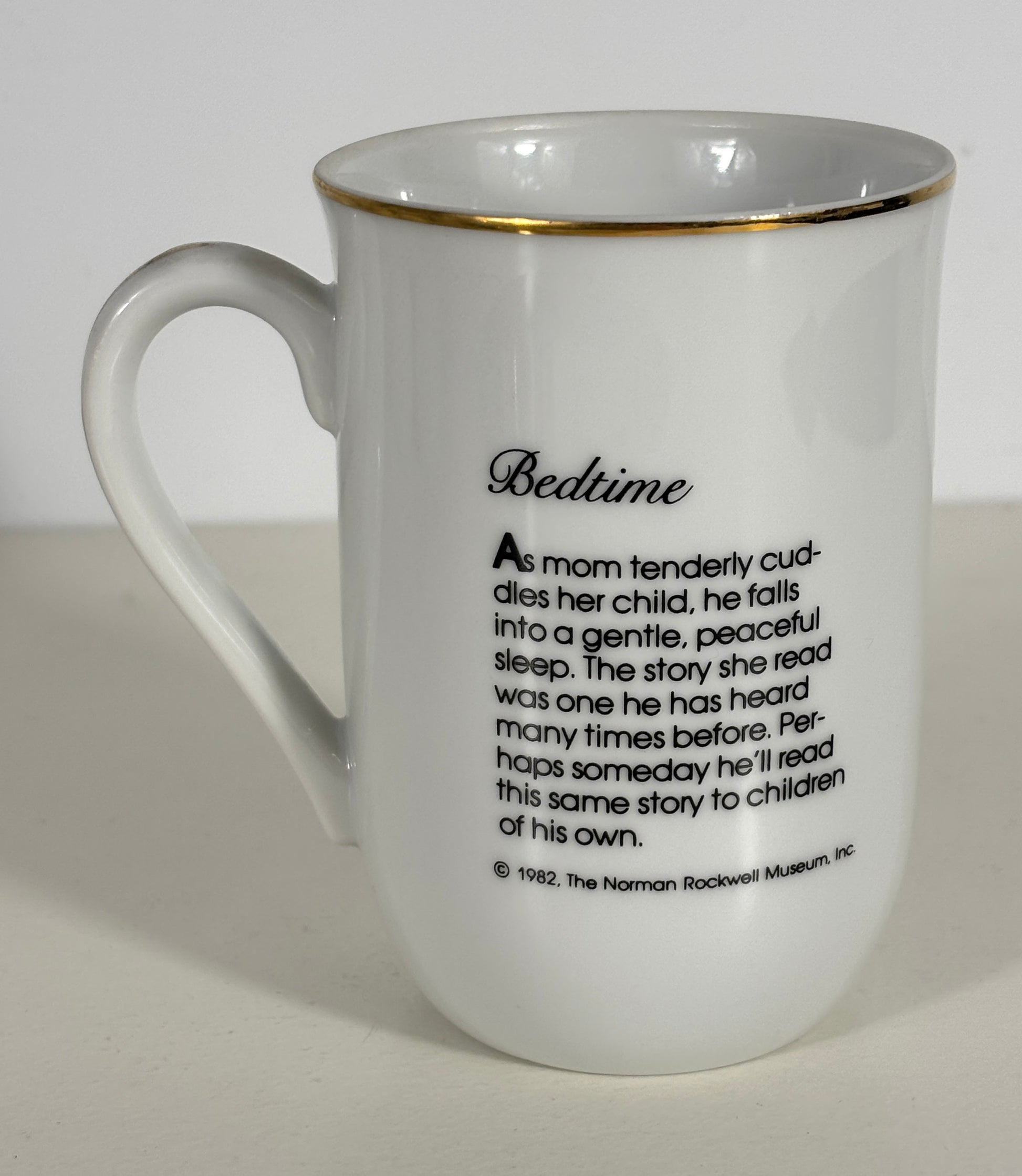 1982 Norman Rockwell Museum Bedtime Mug