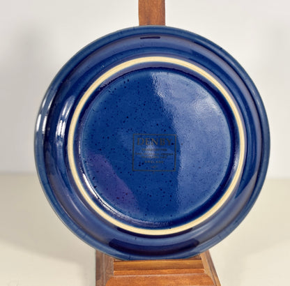 Denby Harlequin Red and Blue Saucer