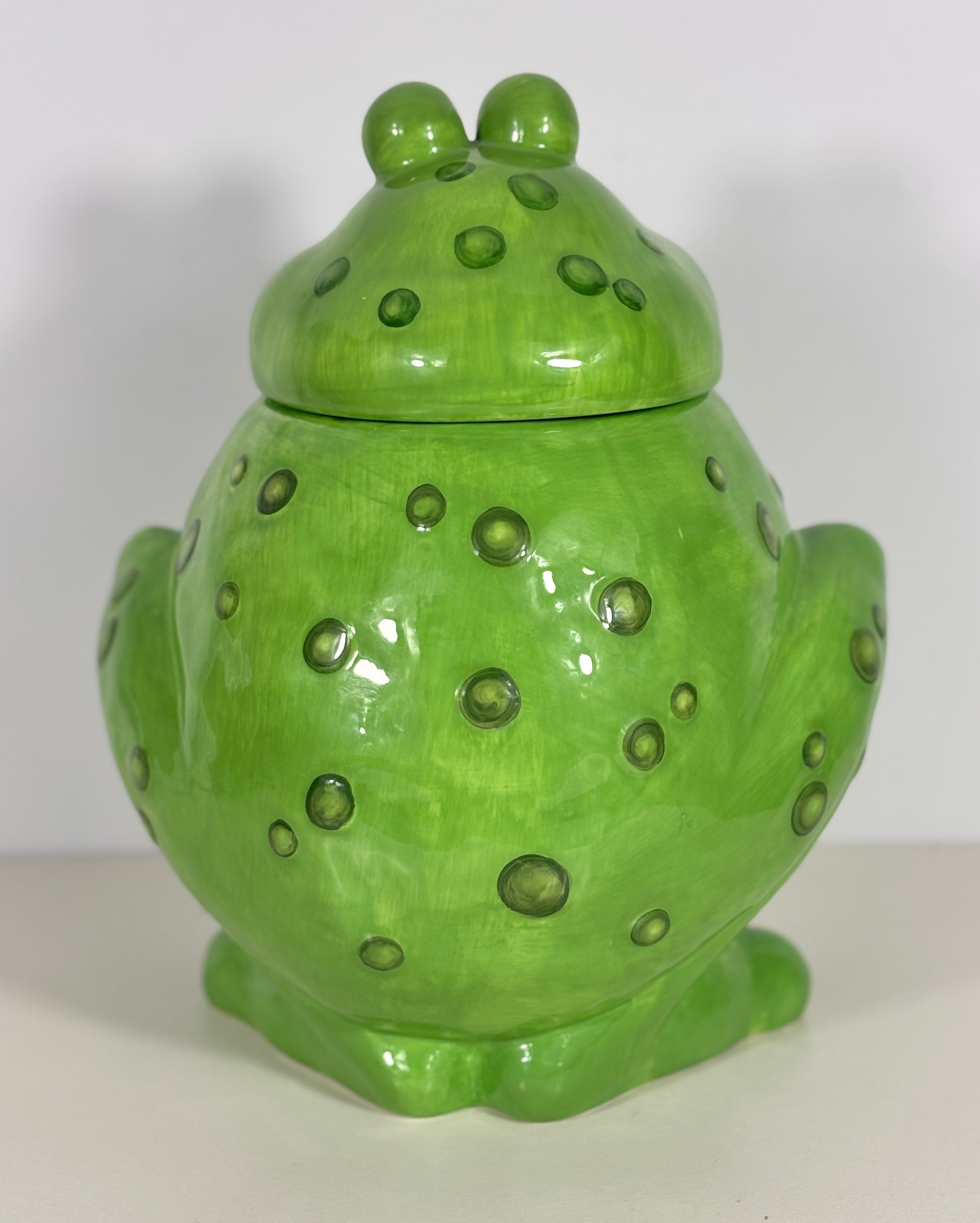 Bella Casa by Ganz Frog Cookie Jar