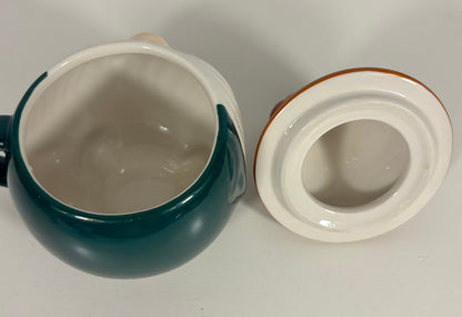 Indigo Gnome Shaped Holiday Mug with Lid