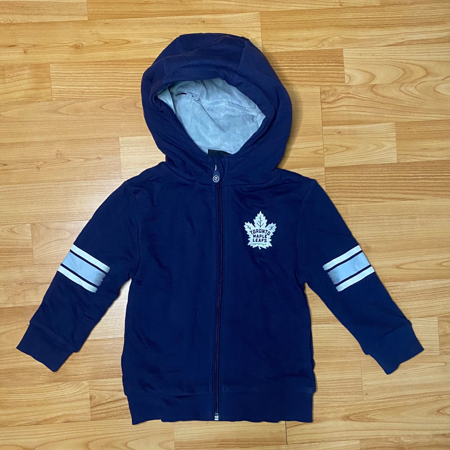 Toddler Toronto Maple Leafs Cubcoats Blue 2-in-1 Transforming Full-Zip Hoodie & Soft Plushie