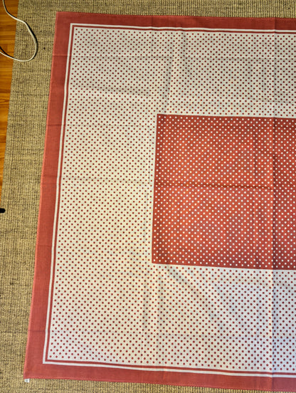 Vintage Polka Dot Tablecloth
