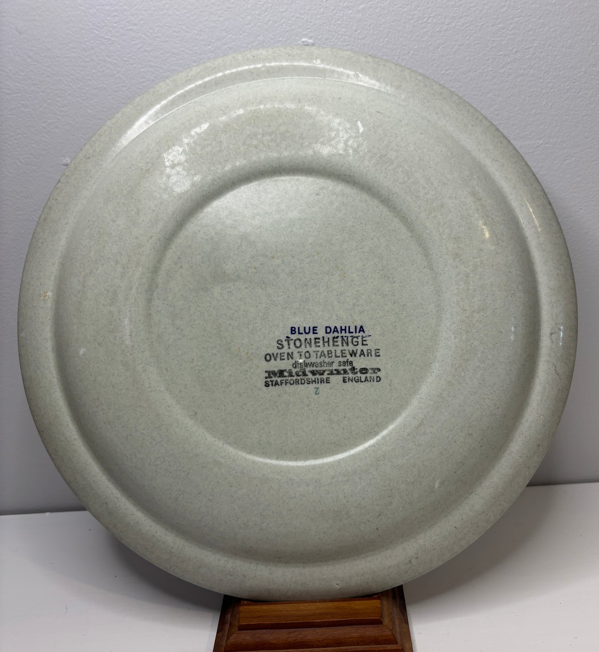 Stonehenge Midwinter Blue Dahlia Dinner Plates