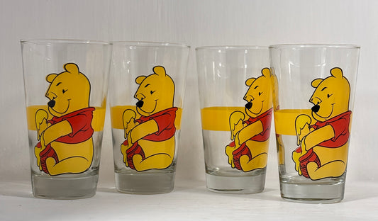Disney Winnie the Pooh Hunny Pot Drink Glasses Set