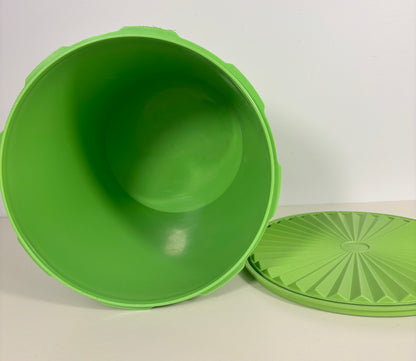 Green Tupperware Servalier Large Storage Container