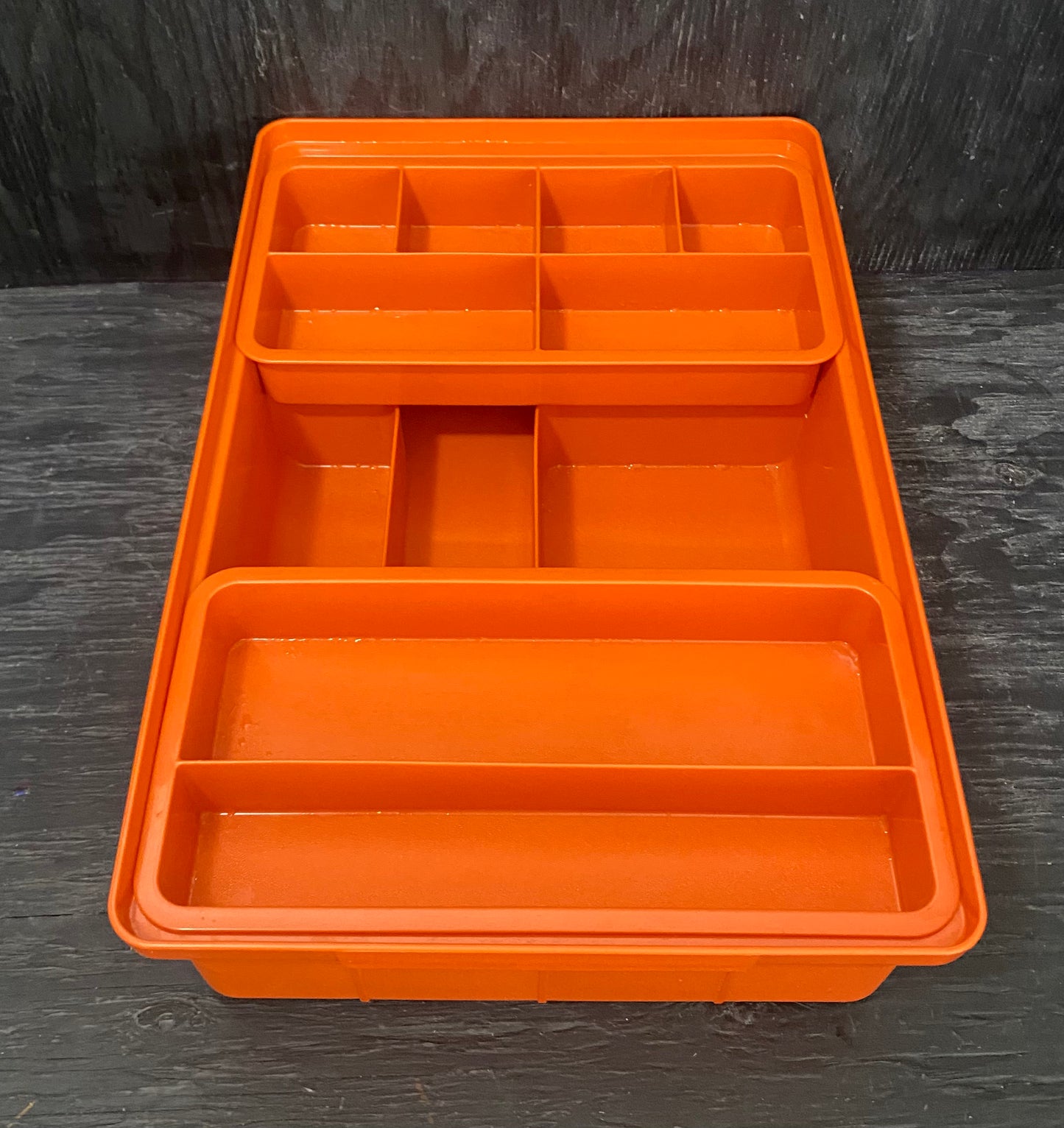 Vintage Tupperware Orange Organizer