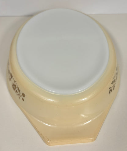 Pyrex Golden Acorn 1.5 Quart Divided Casserole Dish