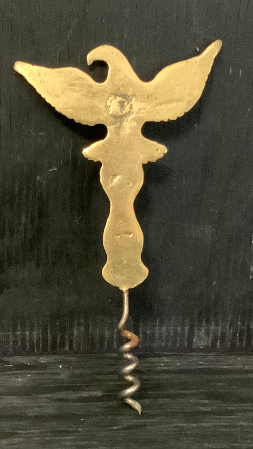 Vintage Eagle Brass Corkscrew