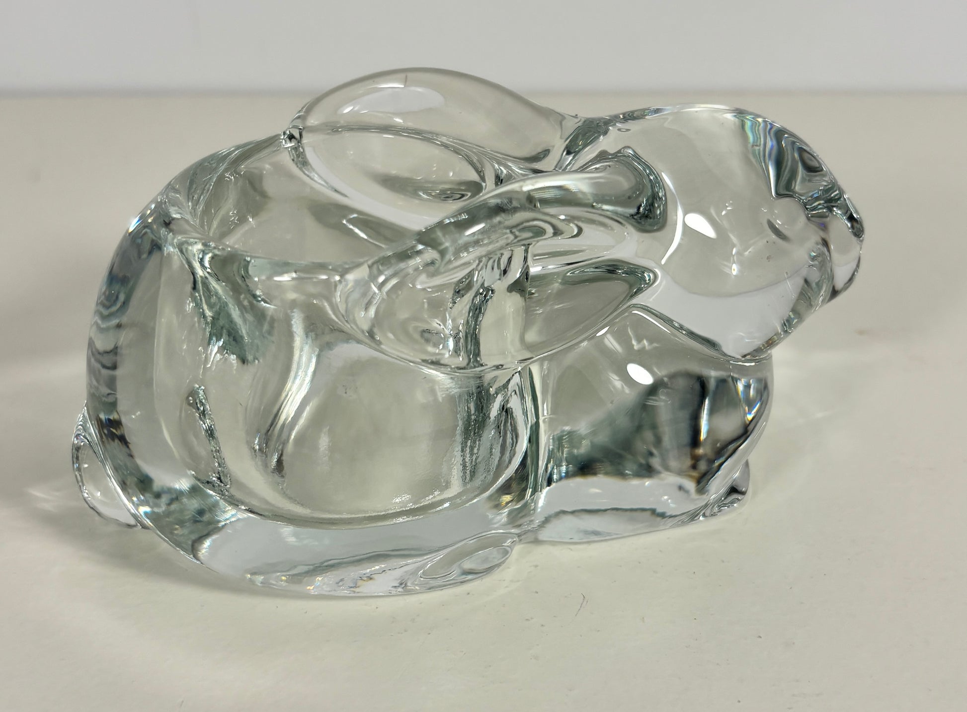 Vintage Indiana Glass Bunny Rabbit Votive Tealight Candle Holder