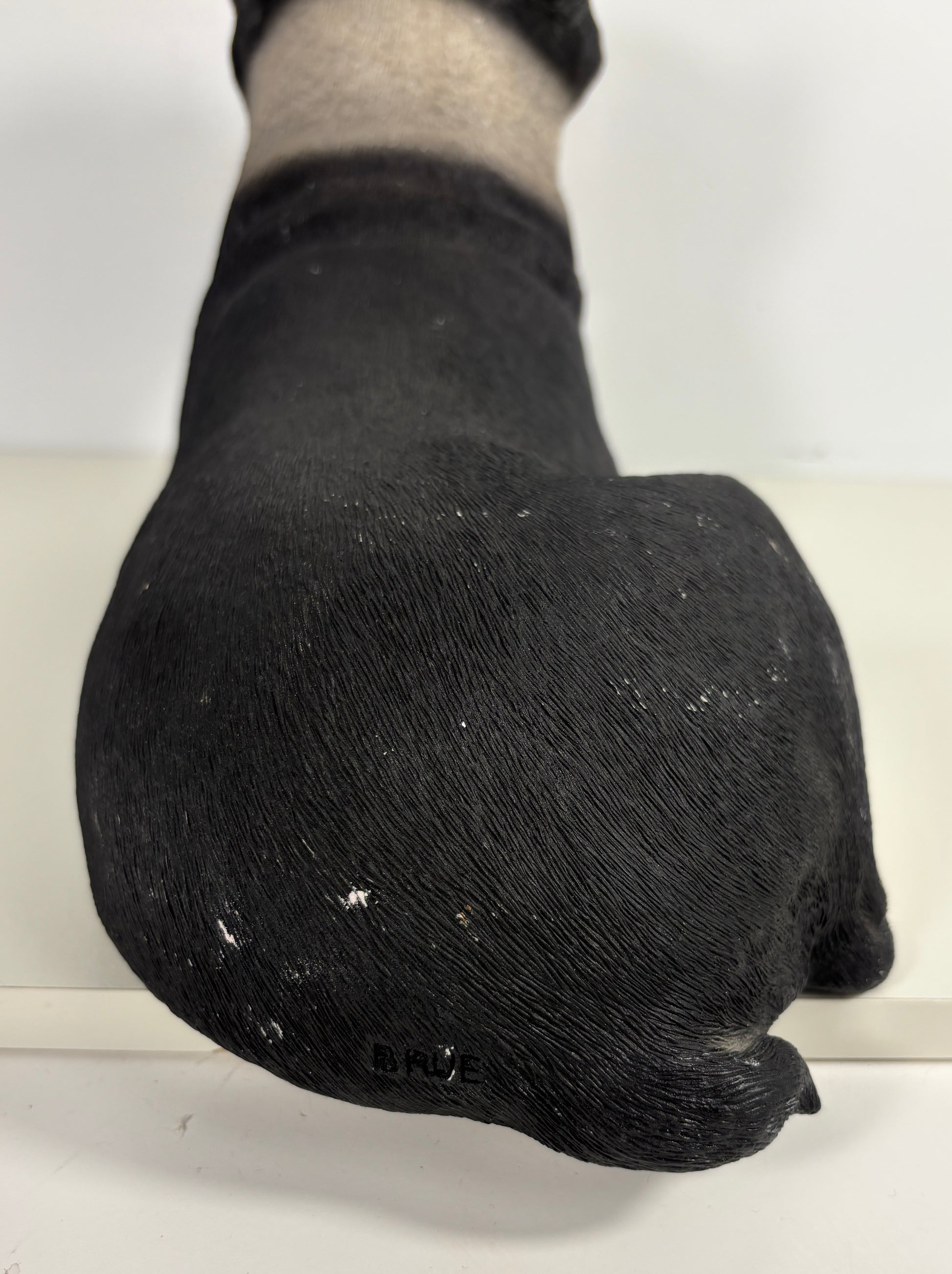 Sandicast Sandra Brue Lying Boston Terrier Sculpture