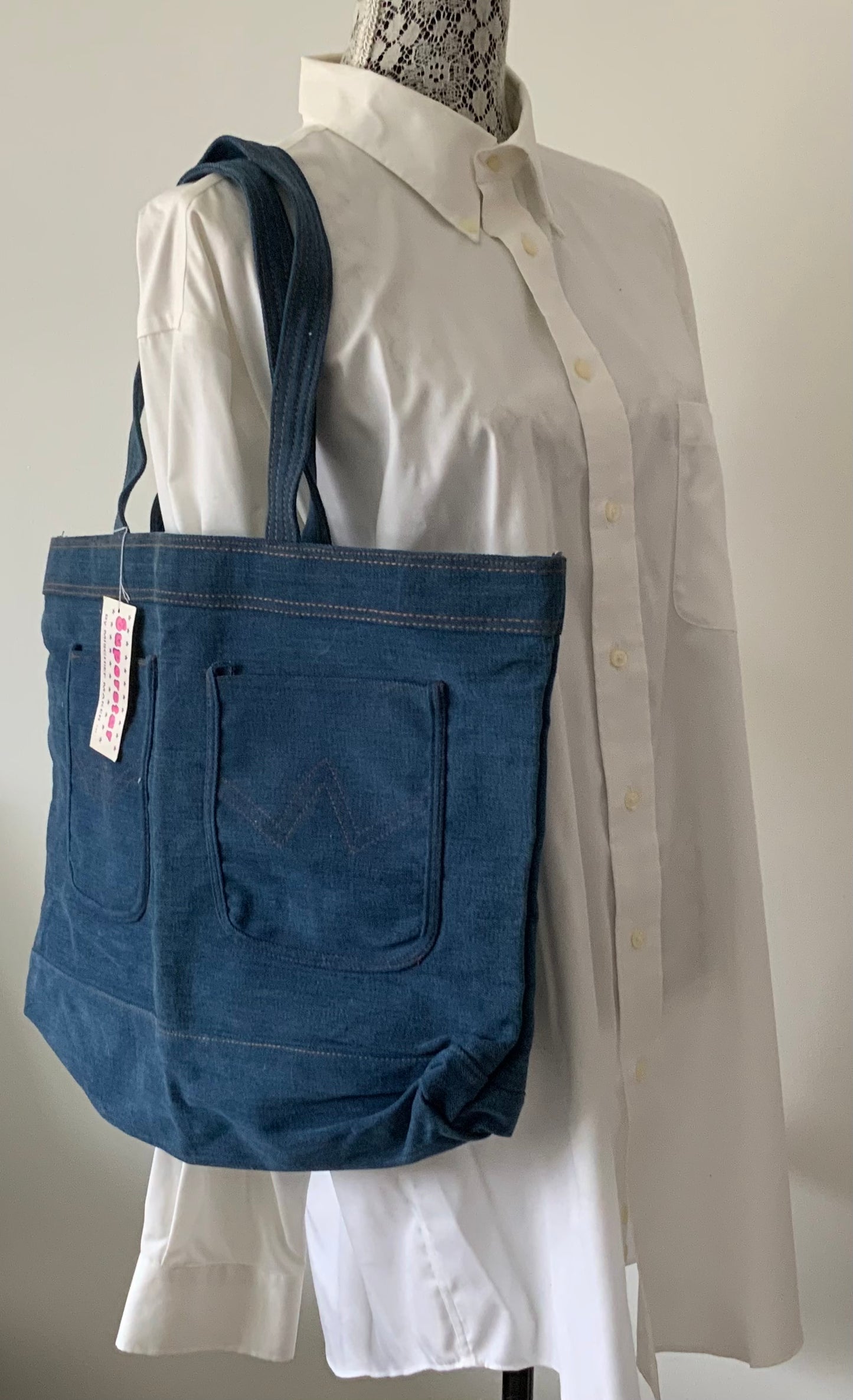 Mischief Maker Superstar Denim Jeans Tote Bag