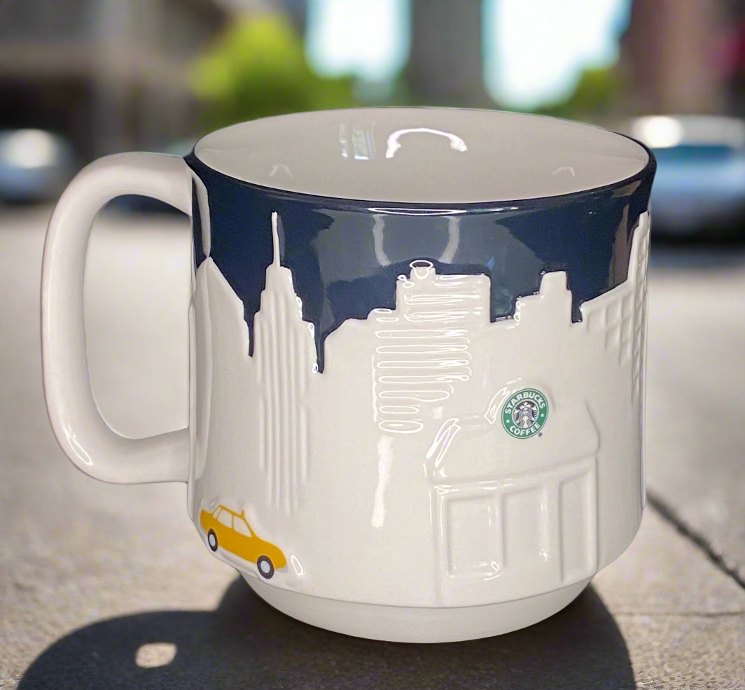 Starbucks New York City Skyline Relief Coffee Mug