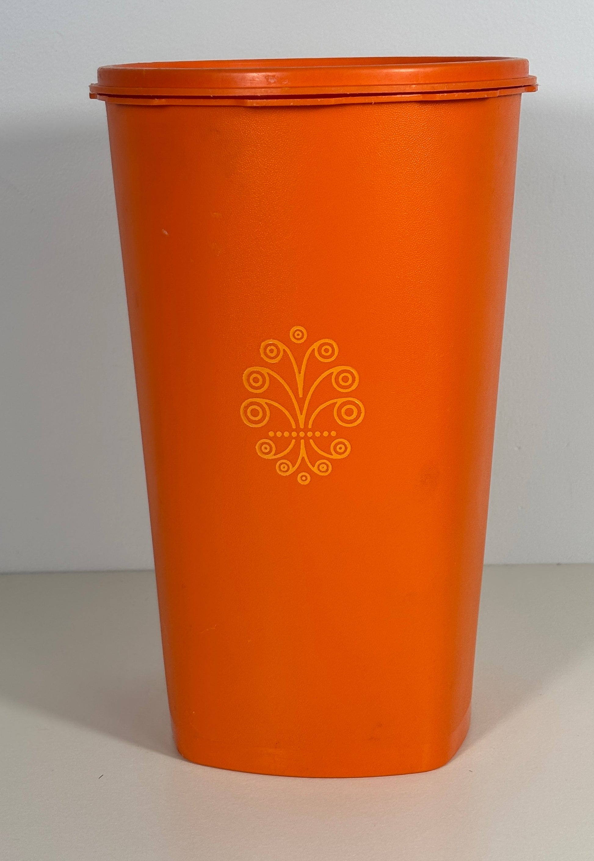 Orange Tupperware Servalier Tall Storage Container