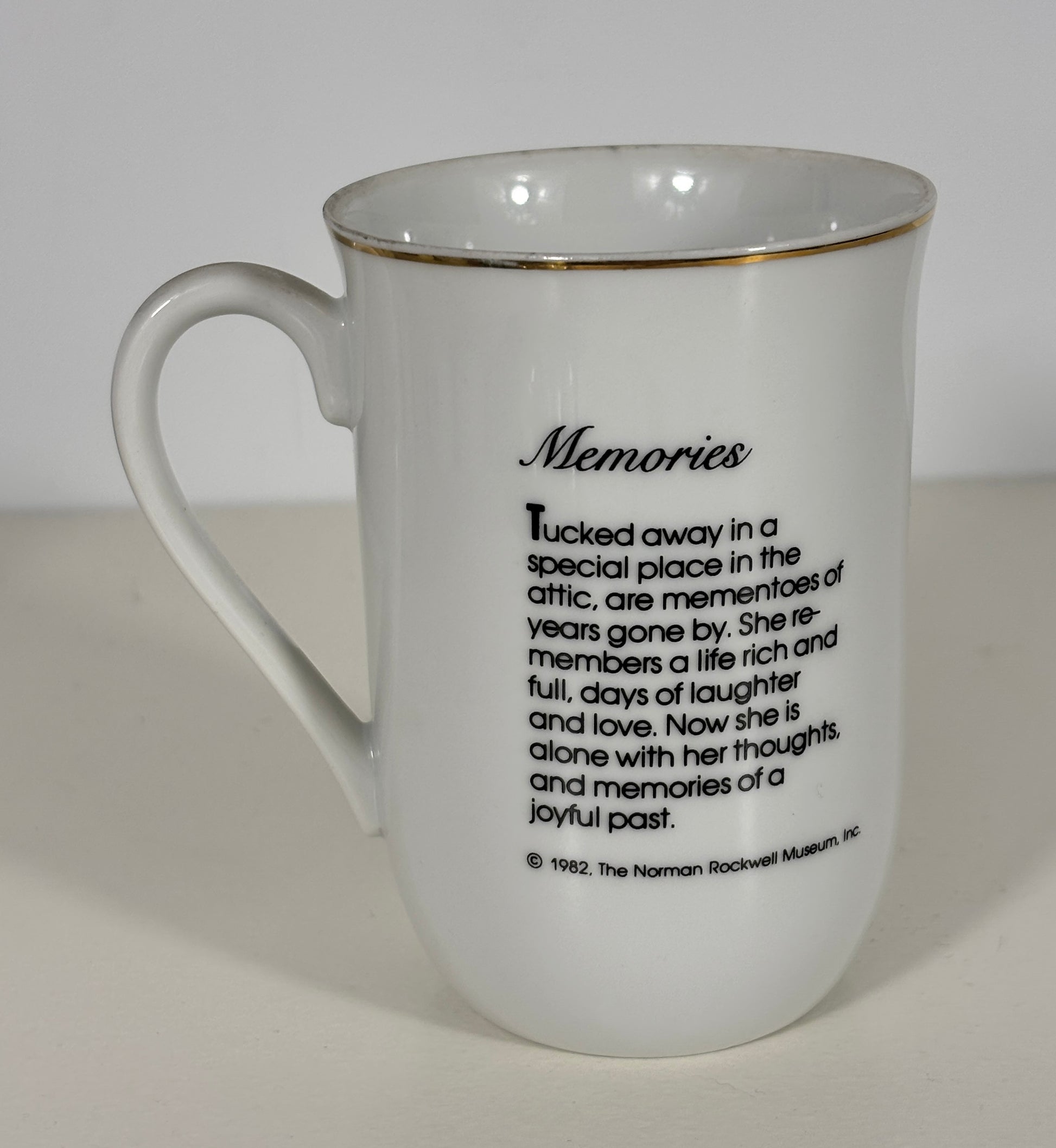 1982 Norman Rockwell Museum Memories Mug