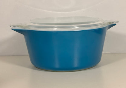 Pyrex Horizon Blue 1.5 Quart Casserole Dish with Lid