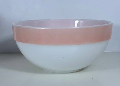 Fire King 9 Inch Pink Colonial Band Mixing Bowl