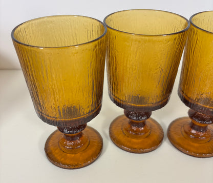 Ravenhead Siesta Amber Wine Glasses