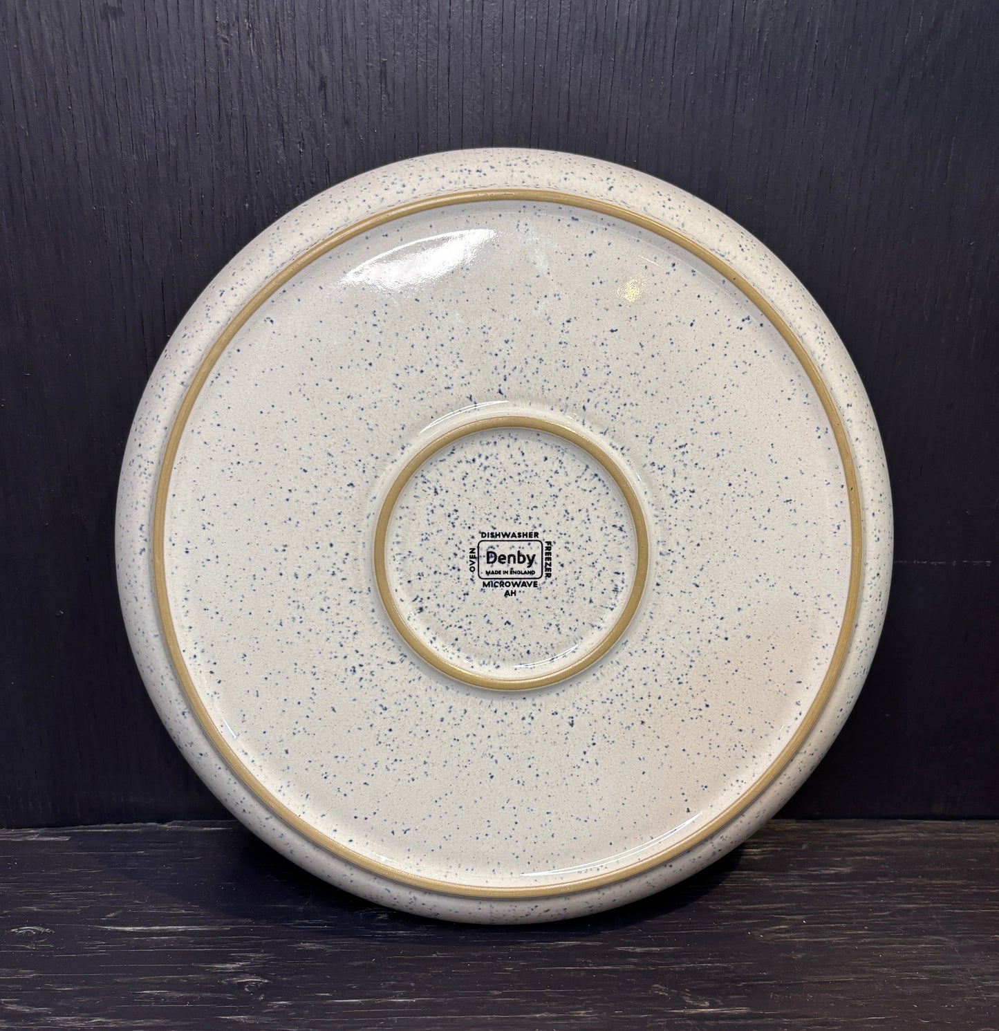 Denby Halo Blue Speckle Dinner Plate