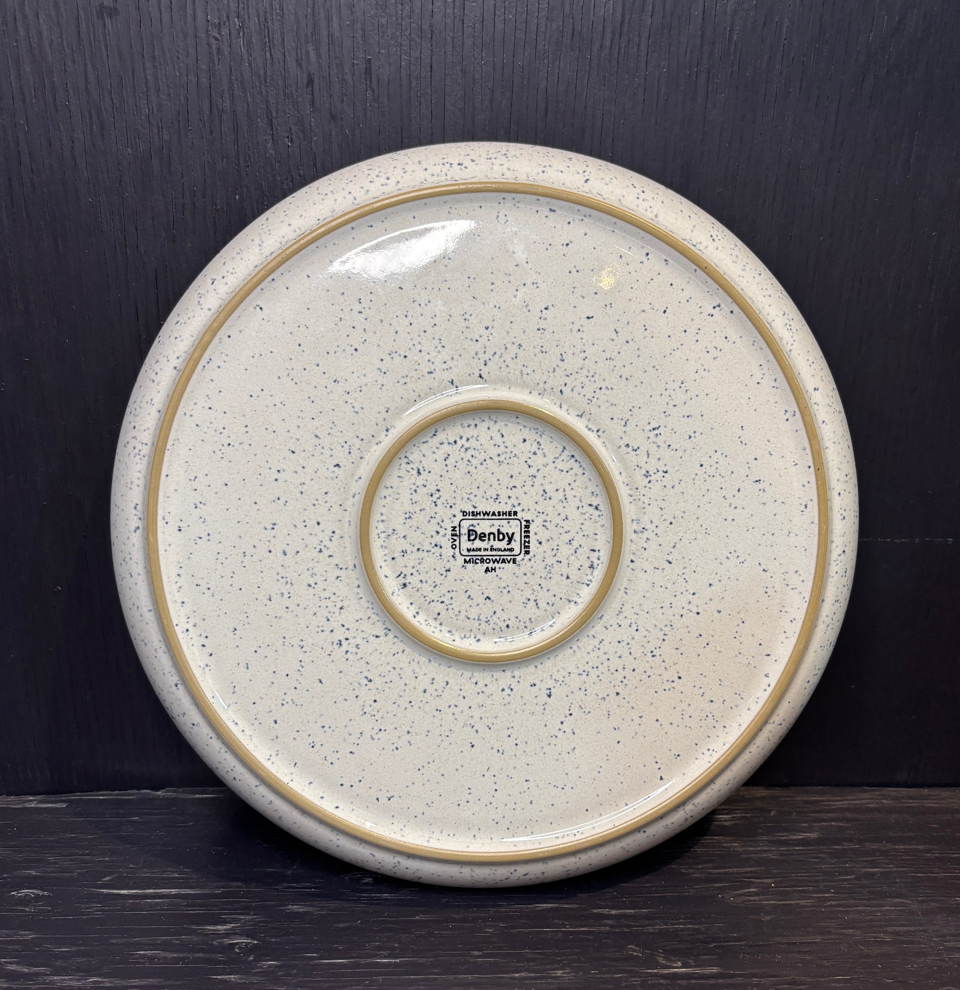 Denby Halo Blue Speckle Dinner Plate
