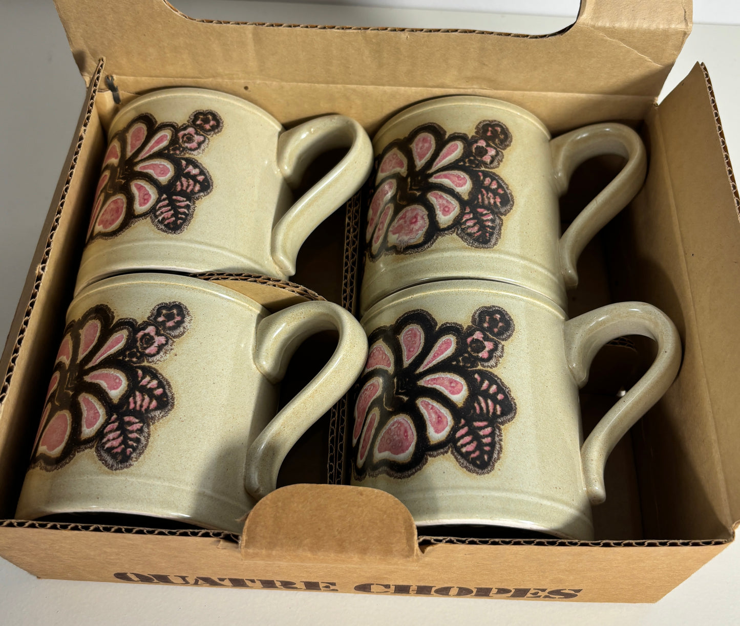 new old stock Kiln Craft Festival Mug Set in Bo