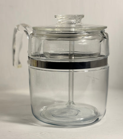 Vintage Pyrex 9 Cup Glass Coffee Pot