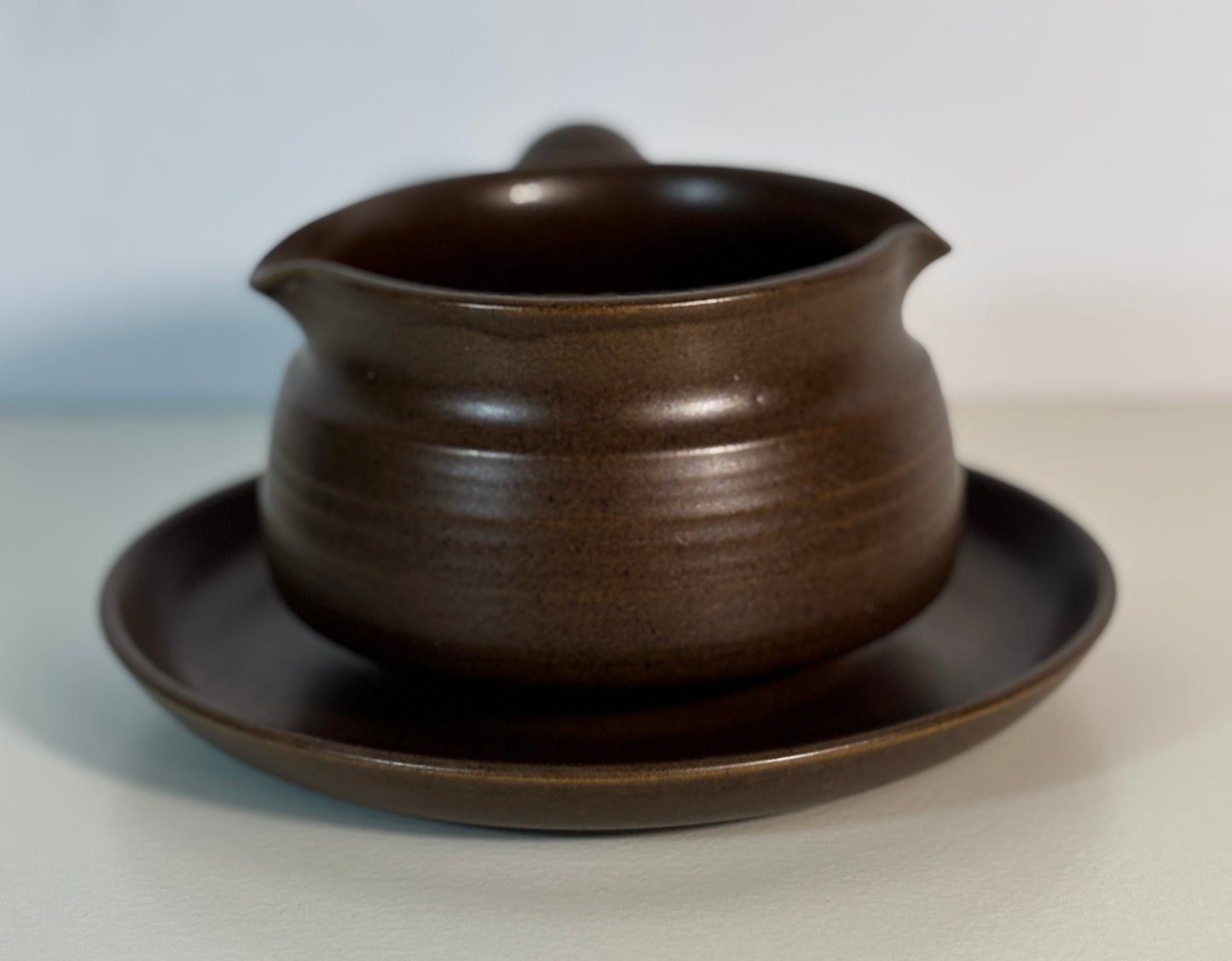 Denby Mayflower Gravy Boat with Stand