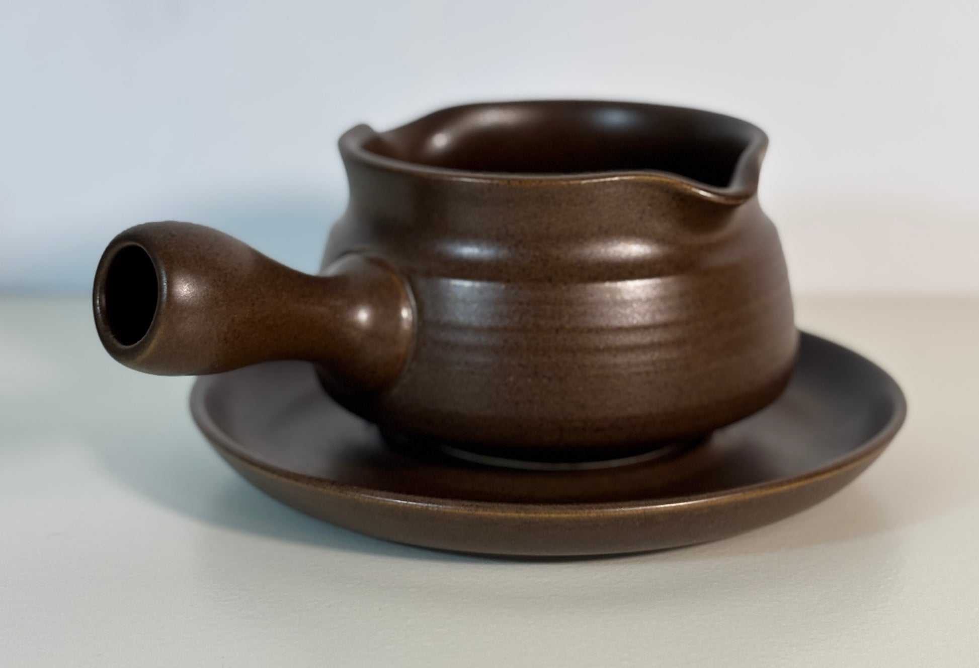 Denby Mayflower Gravy Boat with Stand