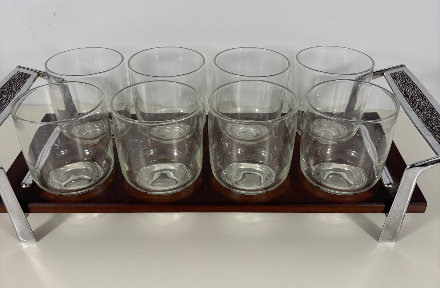 Eva Zeisel Teak Barware Glasses Set