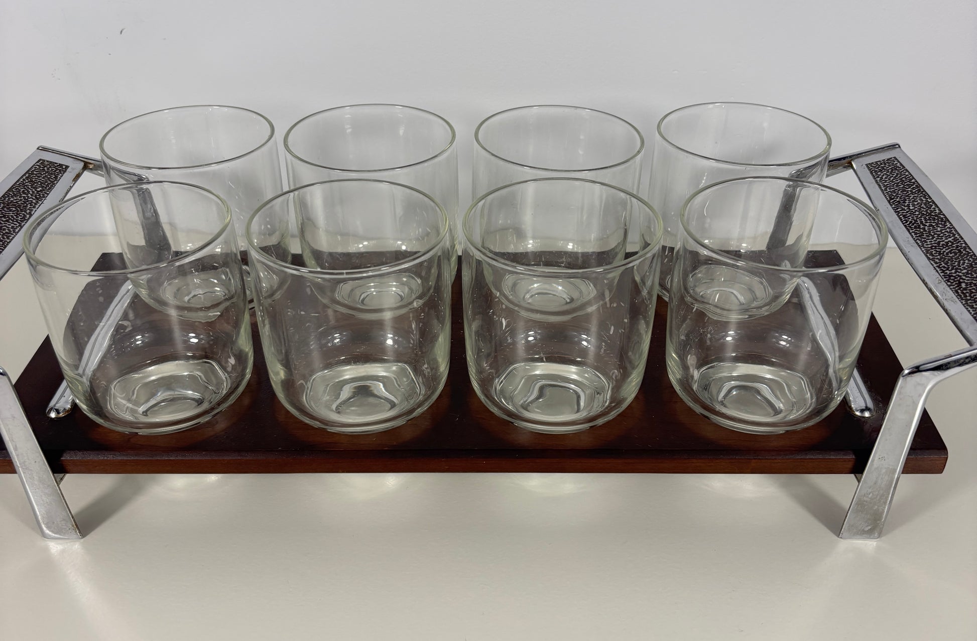Eva Zeisel Teak Barware Glasses Set