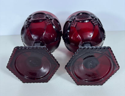 Avon Cape Cod Red Wine Goblet Set of 2
