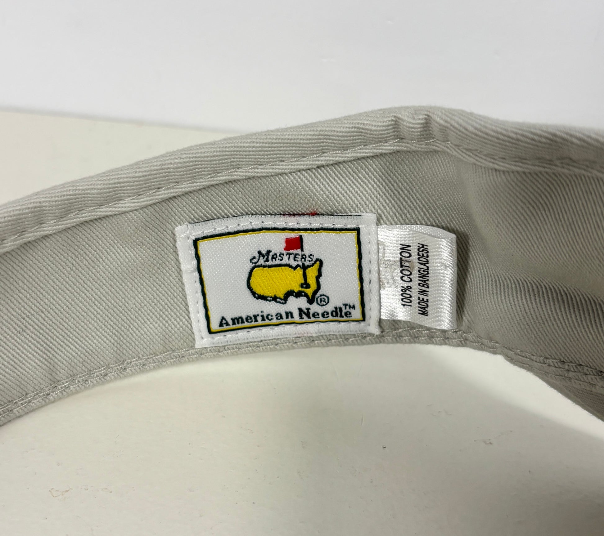 Masters Golf Tournament Beige Golf Visor