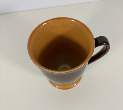 Rare Denby Chefs Brown Footed mug