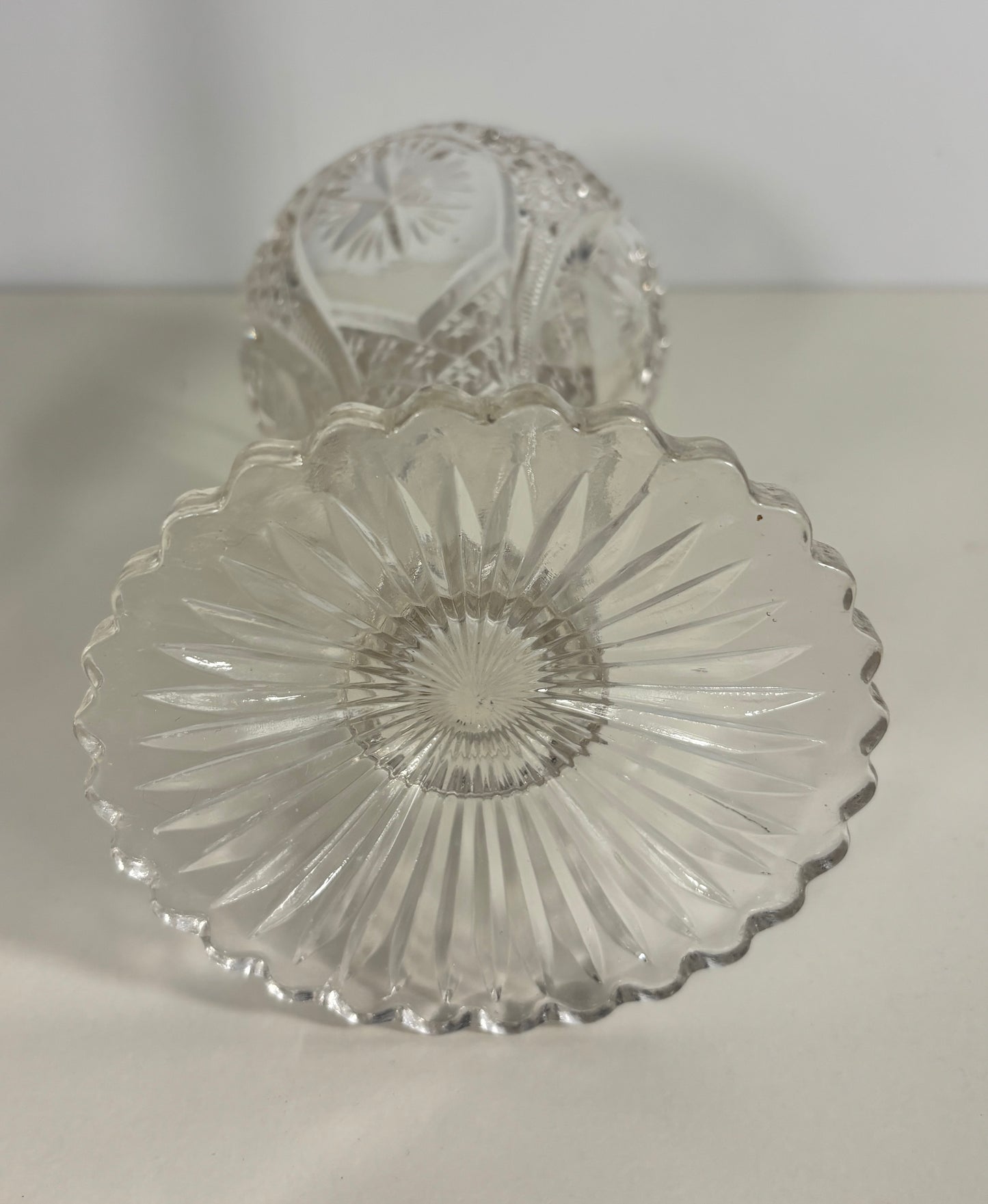 Indiana Glass Trumpet Vase