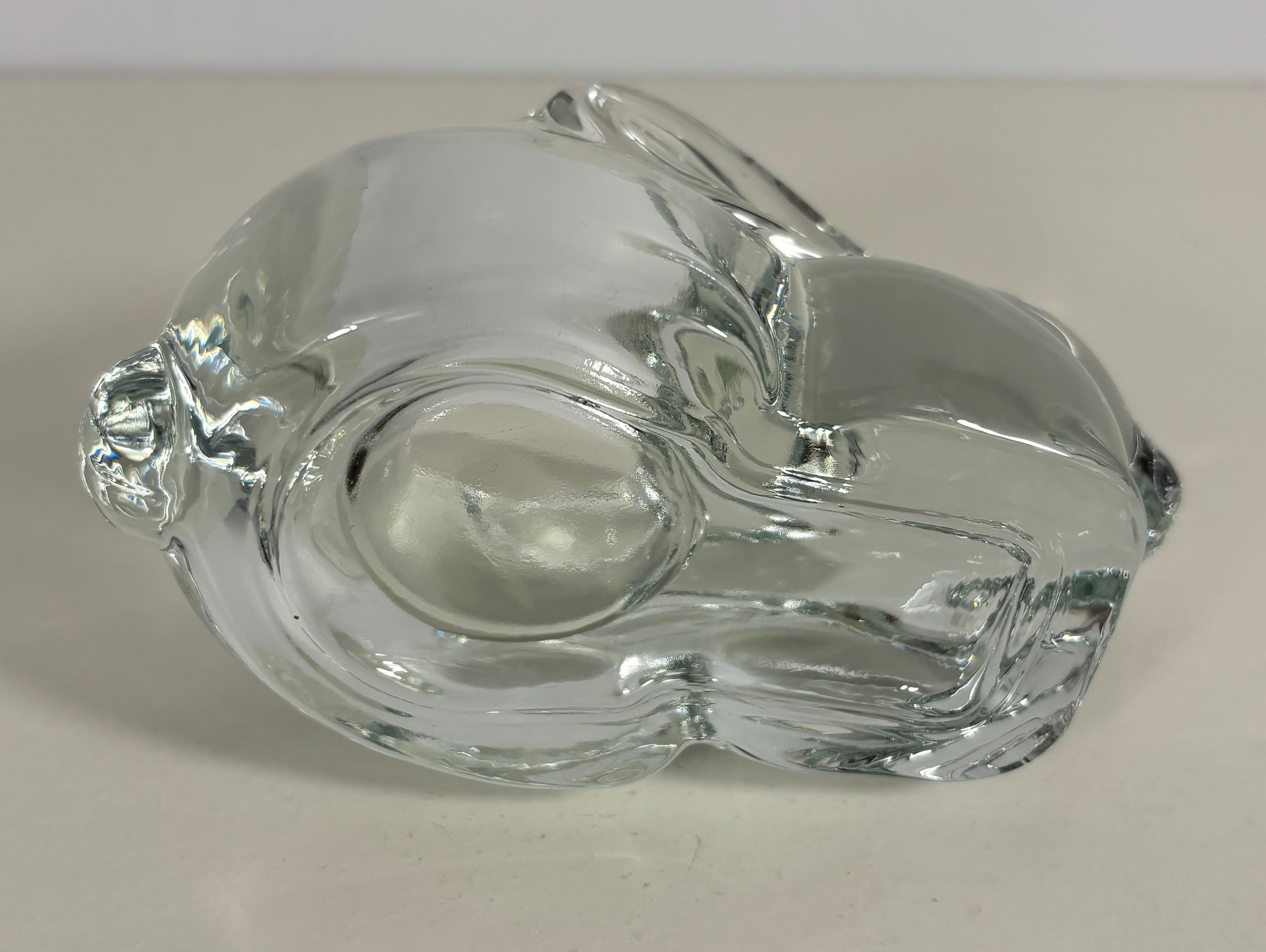 Vintage Indiana Glass Bunny Rabbit Votive Tealight Candle Holder
