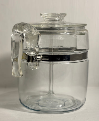 Vintage Pyrex Flameware 7759B 9 Cup Glass Coffee Pot