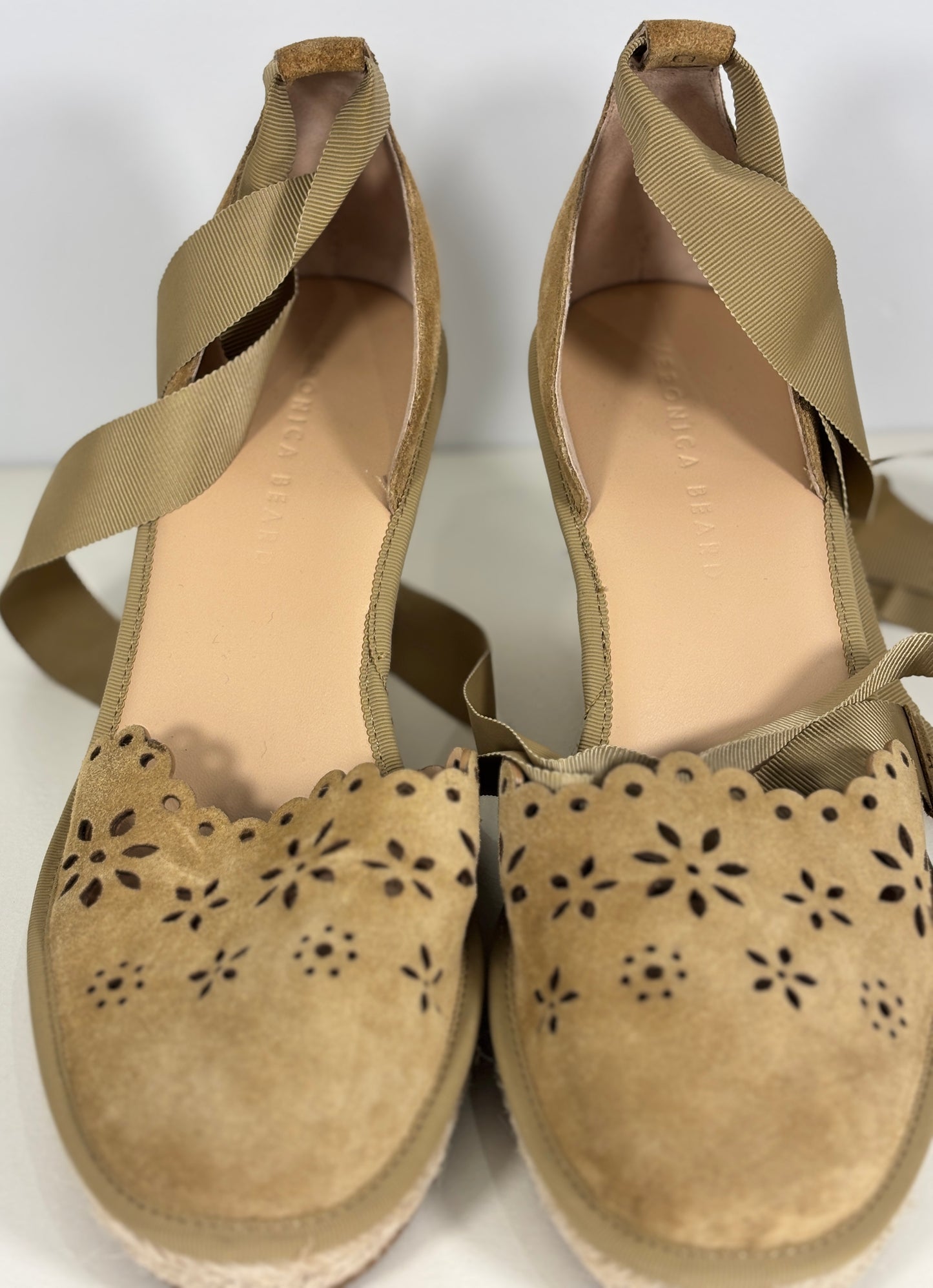 Veronica Beard Soleil Tan Espadrille Women’s Shoes 8.5M