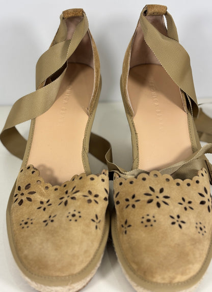 Veronica Beard Soleil Tan Espadrille Women’s Shoes 8.5M