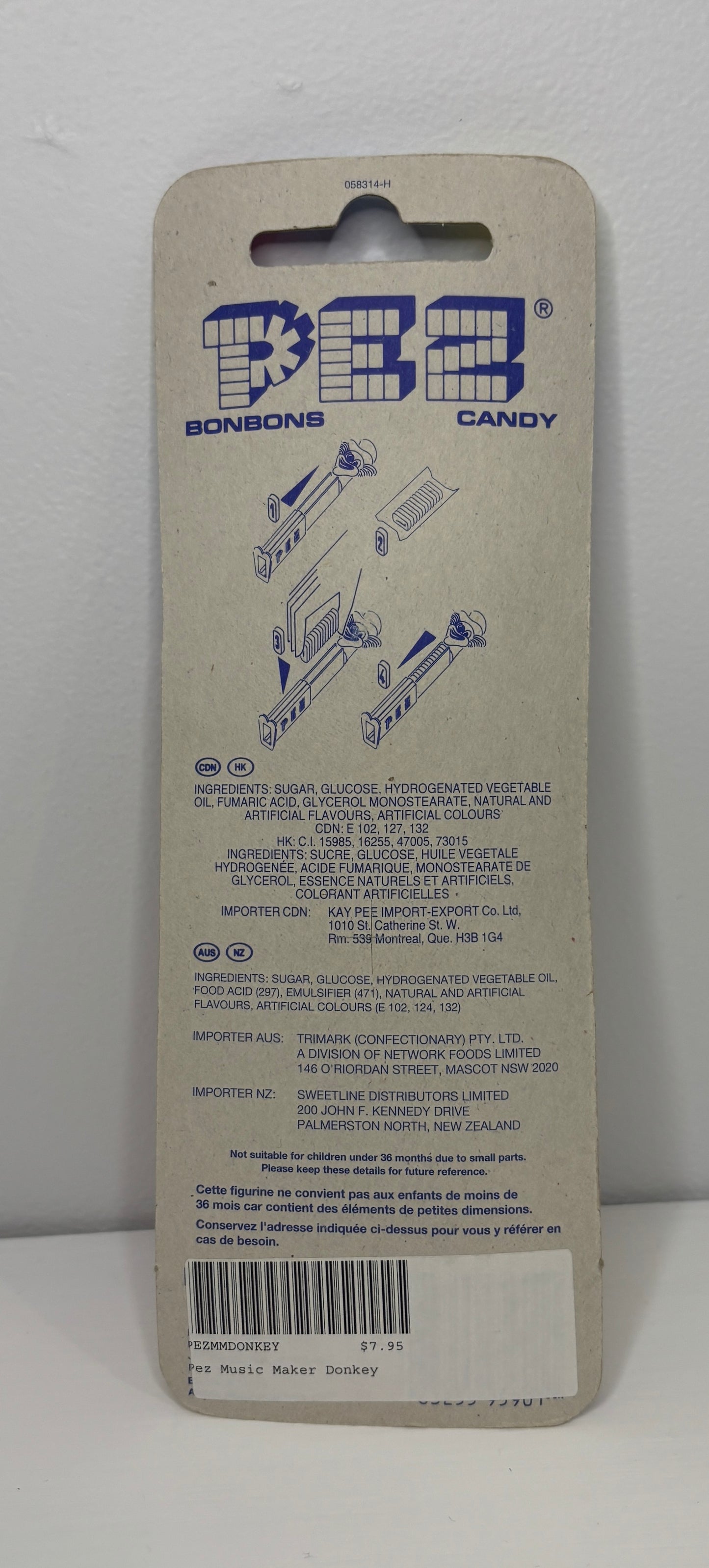 Vintage Merry Music Maker Donkey Whistle Pez Dispenser